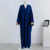 Ethnic Clothing Fashion Abaya Muslim Open Cardigan Women Bat Sleeve Long Maxi Dress Turkey Kimono Islamic Arab Robe Dubai Femme Eid Ramadan