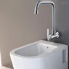 Mutfak muslukları duvar monte 360 ​​döner lavabo musluğu tek kollu delik sebze yıkama havzası soğuk su