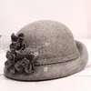 Hohe Qualität 100 Australien Wolle Baskenmütze Mutter Party Formale Fedora Dame Filz Cloche Hut Frau Pillbox Kappe Weibliche Chich Fascinator 240126