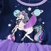 Mädchen Kleider VIKITA Mädchen Einhorn Prinzessin Kleid Kinder Mesh Tüll Ballett Tutu Kuchen Geburtstag Party Leistung Elegante Vestidos