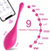 Sexspielzeug für Erwachsene, 18 cm, kabellose Bluetooth-App, Fernbedienung, Vaginalkugeln, Klitoris-Stimulator, Vibrator, Liebesei, weibliche Frauen, 240202