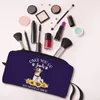 Torebki kosmetyczne niestandardowe jack russell terrier pies torba podróżna dla kobiet Słoneflower Toalet Makeup Organizator Lady Beauty Storage Kit Dopp