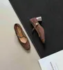 Sapatos de vestido Mulheres Flat Mary Jane Ankle Strap Redondo Toe Estilo Chinês Ballet Flats Casual Andando