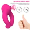 10 Frequency Sucking Vibrator Sex Shop Penis Ring Clit Sucker Cock Adult Products Scrotum Massager Toys for Couple 240202