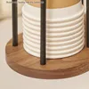 Disposable Cup Storage Holder Rack Shelf Water Tea Cups Wood Dispenser with Longer Stick Mug Display Stand Organizer Supplies 240125