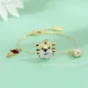 Designer Swarovskis Jewelry Adopting Crystal Element Zodiac Bracelet Cute Tiger Zodiac Year Swan Bracelet Higher Version
