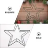 Decorative Flowers Pentagram Garland Hanging Wreath Ring Five-pointed Star Rings Frame For DIY Christmas Shaped Design Hoops