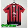 Maglie da calcio retrò manica lunga Kaka Baggio VAN BASTEN Pirlo Inzaghi Gullit Maldini Beckham Shevchenko Maglia vintage Maglia da calcio classica 06 96 97 09 07