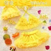 Ensembles de vêtements Bébé Enfants Filles Bikini Princesse Trois Pièces Maillot De Bain Split Top Jupe Chapeau Maillots De Bain Été Plage Enfants Maillot De Bain SA4001