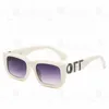 Luksusowe mężczyźni Off Off Glasses Oflasses Offs White Designer for Women Classic Style Hot Fashion Popularna gruba talerz Czarna biała kwadratowa rama Glasse v6d3