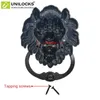 UNILOCKS Antique Lion heurtoir de porte tête de lion heurtoirs Lions décor à la maison y compris les vis de CAINIAO 240130