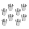 Copos de vinho 6 pcs copos de café expresso de aço inoxidável copos bebendo bebidas portáteis bar viagem