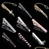 Tie Clips Gold Color Copper Musical Instrument Stripe Shirts Business Suits Bar Clasps Neck Links For Men Fashion Jewelry Gift Will DHGNT