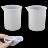 2pcs 100ML Silicone Resin Measuring Cup Kitchen Cooking Tool Lab Supplies