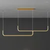 Lampes suspendues Lustre de plafond LED moderne Dimmable Salon Table à manger Cuisine Lumière Simple Suspendu Décoration de la maison Éclairage