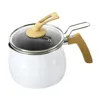 Pans Small Pot Cookware Depth 12Cm 1.9L Cooking Tool Soup Milk Pan For Picnic Gas Stoves Induction Kitchen Cam Drop Delivery Home Gard Otqws