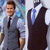 Mode Single Breasted Pak Vesten voor Mannen Grijs Zwart Hoogwaardig Heren Gilet Slim Fit Formeel Business Casual Vest Plus Size 7XL 240202