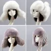 Berets Women Winter Hat WindProof Faux Fur Earflap Ear Ochrony ucha czapki ochronne na zewnątrz narciarstwo dziewczęta