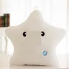 P dockor Colorf Luminous Throw Pillow Cute Five Pointed Star Glow-in-the-Dark Toy Girl Birthday Present Drop Delivery Otqo0