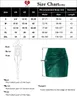 Skirts KK Women's Sequin Skirt Stretch High Waist Knot Front Party Club Wear Bodycon Sparkly Solid Color