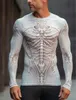 3D Full Printing Spring Autumn Long Sleeve TShirt Casual With Y2K Skeleton Skulls Graphic Harajuku Tops Fashion Mens Clothing 240130