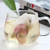 100 PCS Tek Kullanımlık Çay Poşetleri Filtre Poşetleri Çay Infuser String Heal Contası, Gıda Sınıfı Dokuma Olmayan Kumaş Filtreleri Çay Poşetleri