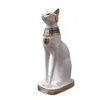1pcs Creative Egyptian Bastet Collectible Figurine Cat Goddess Statue Candle Holder Home Garden Mini Animal Ornament 240124