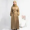 Ethnic Clothing Ramadan Satin Abaya Muslim Dress Turkey Simple Abayas For Women Dubai Luxury African Dresses Islamic Kaftan Hijab Robe