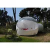 5m dia+2m tunnel wholesale Factory price Commercial outdoor single tunnel inflatable bubble tent, yurt privacy house camping tents