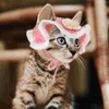 Cat Costumes Cartoon Hat Dreses Halloween Dog Cap Collar Lovely Pet Headwear Headgear Yarn Costume