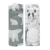 Couvertures 2pcs Bénébrette Babe Bamboo Coton Mousseline Swaddles Liber