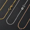 TIYINUO Real 18K Gold Women New in Clavicle Necklace Solid Chopin Chain AU750 Marriage Proposal Wedding Gift Party Fine Jewelry
