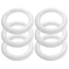 Dekorativa blommor 6st Craft Foam Wreath Rings Circular Round målningsmaterial Form