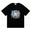 24ss rhude tişört tasarımcısı erkek tişört yüksek kaliteli erkek tişörtler bahar sonbahar tişörtleri mektup basılı kısa kolu ABD boyutu s-xl