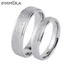 Cluster Rings Fashion Women Men Color Rose Gold Titanium Steel Round Frosting Wedding Band Jewelry