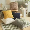 Pillow Twist Knitting Plush Case Vintage Knitted Cover Simple Headboard Back