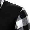 Men Polo Shirt Men Long Long Sleeve Plaid مطابقة القميص البولو التجاري ارتداء ملابس غير رسمية للرجال من الرجال 240126