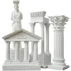 1Pc Architecture Model Roman Column Greek Temple Building Home Decoration European Decorative Plaster Pillar Resin Sculpture 240202