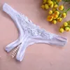 Mutandine da donna Perline erotiche Donna Sexy con apertura sul cavallo Intimo da donna Lingerie senza cuciture A vita bassa Perizoma perizoma Solido