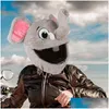 Motorhelmen Helm Er Elephant Soft P Motor Voor Fl Face Outdoor Beschermend Grappig Drop Delivery Auto's Motoren Acce Ot7Gn