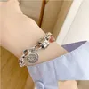 Charm Bracelets Arrival Fashion Stberry Quartz Love Heart Cross Chain Vintage Female Jewelry For Women No Fade Giftscharm Drop Delive Dh97K