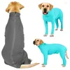 Abbigliamento per cani Tutina per animali domestici Manica lunga 4 gambe Abbigliamento adatto per il pigiama primaverile estivo per il recupero del corpo in viaggio in auto di famiglia