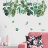 Wall Stickers Pastoral Fresh Green Plants Sticker Living Room Sofa Corner Line Bedroom Decoration Decals Aesthetic Self Adhesive