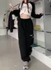 Pantaloni da donna QWEEK Harajuku Baggy Track Donna Hip Hop Streetwear Star Ricamo Jogging Pantaloni sportivi Pantaloni larghi casual oversize