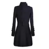 Dames Winterjas Mode Losse Winter Warme Lange Mouw Knopenjasje Met Riem Britse Stijl Wollen Jas 240122