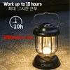 Retro Portable Camping Lantern 6000mAh Outdoor Kerosene Vintage Camp Lamp 3 Lighting Modes Tent Light for Hiking Climbing Yard 240119