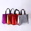 Storage Bags 1PC Non-Woven Laser Fabric Reusable Grocery Bag Shopping Large Capacity Foldable Handbag With Handles