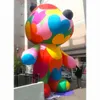 6mH 20ft wholesale Advertising Large White Inflatable Polar Bear giant inflatable teddy Bear animal balloon for Christmas decoration