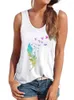 Dames Tanks Casual Verenprint Zomer Vrouwen Tank Top Ronde Hals Mouwloos Losse 90s Dames Femme T-shirt Harajuku Mujer