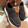 Luxe casual heren loro schoen platte sportschoenen lp walk sneakers brunello bc loro runner schoenen mocassin grote chaussure schuhe maat 45 46